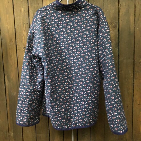 Vintage Floral Quilt Coat , Light Quilted Jacket Size Small , Handmade - Picture 8 of 8